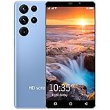 NeoMan Android Smartphones, Dual-SIM-Mobiltelefon, 5,0 Zoll Quad-Core 4 GB ROM, Dual-Kameras, Bluetooth, GPS, WiFi Cell Phone (S22+ Blue)