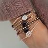 happymaker - Rosenquarz Armband Damen, handgemacht in Deutschland, Edelstein Armband rosa mit vergoldeten Perlen, Geschenkverpackung als Kraftgeber Geschenk für Frauen und Mädchen #1