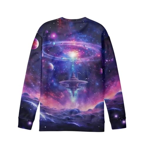 Boys Sweatshirts Kids Casual Loose Crewneck Sweater Pullover Shirt Tops Size 6-164