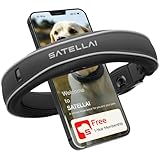 SATELLAI GPS Dog Collar, Gray [Free 1-Year Membership] The Most Advanced Dog Wireless Fences with AI Analysis, Precise Position, 5-Day Battery, and IP68 Waterproof, Flexible Virtual Fencing for Dogs