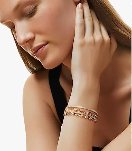 3Pack Leather Wrap Bracelet Set for Women Wrist Cuff Bracelet Multilayer Wrap Bracelet Magnetic Clasp Bracelet3