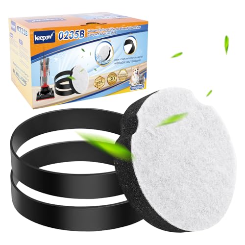 KEEPOW Vacuum Belt and Filter Compatible with Bissell CleanView Compact