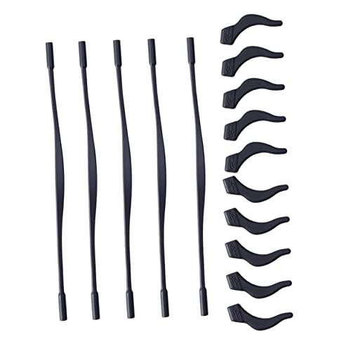 IWOWHERO 5 Sets Boys and Girls Glasses Accessories Anti-slip Eyeglass Hooks Eyeglass Strap for Children Temple Tips and Ear Hook Case