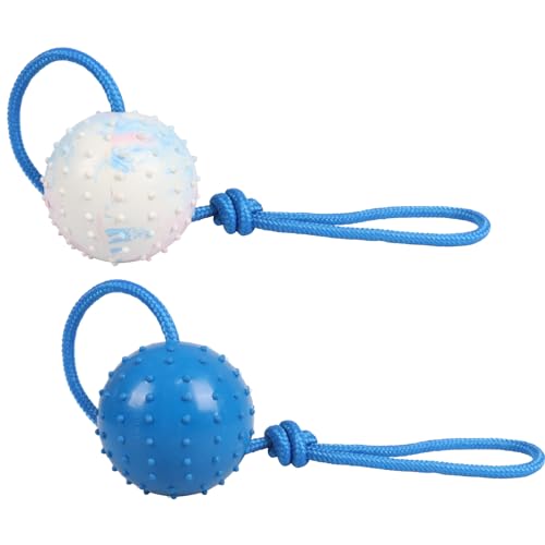 Ball on Rope Dog Toy, 2Pcs Dog Ball on Rope Dog Rope Toys Ball Exercise and Reward Toy for Dogs for Chew Training Pull Throw Toy Tug Toy Dogs Fetch Toys Belgian Malinois Gifts Ball on Rope Dog Toy, 2Pcs Dog Ball on Rope Dog Rope Toys Ball Exercise and Reward Toy for Dogs for Chew Training Pull Throw Toy Tug Toy Dogs Fetch Toys Belgian Malinois Gifts