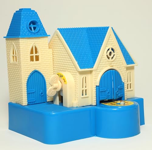 Image of Toyzone Katty Castle Coin Bank - Blue |Classic Cat House Toy | Coin Stealing Cat House |House of Cat | Coin Collecting Saving Bank for Kids |for 3+ Year