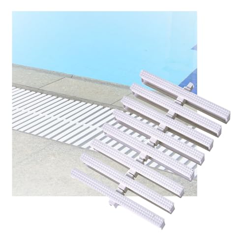 Grilles de drainage de piscine plastiques emboîtables 30x100 cm