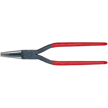 Bessey D311 Round Pliers, Grey/Red, 260 mm | Ideal for precise gripping and shaping of sheet metal allows clean work on plumb