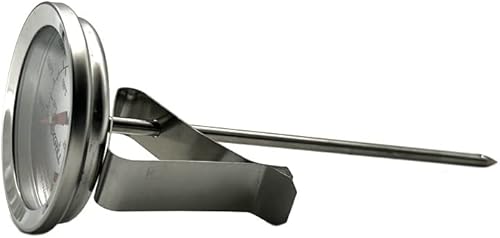 Miniatura 3 de Nexgrill Termómetro para freír  Lectura instantánea de acero inoxidable de 5 pulgadas con clip para olla, termómetro de pescado, carne y aceite para