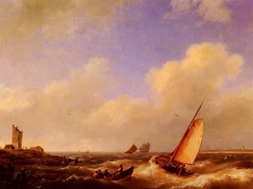 Pintura al óleo clásica de Hermanus Koekkoek, el arte ideal para transformar tu salón