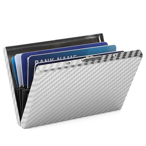 Image of RFID Stainless Steel Credit Card Wallet Slim Metal Business Card Holder for Women Men