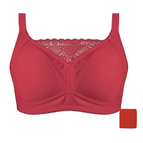 Sujetador con Encaje Ribeteado Libre sin Bolsillos Laterales para prótesis Broche de Triple Ideal Uso Diario versátil cómodo Transpirable Todas Estaciones Elegante con Relleno Comodo Shaperher para