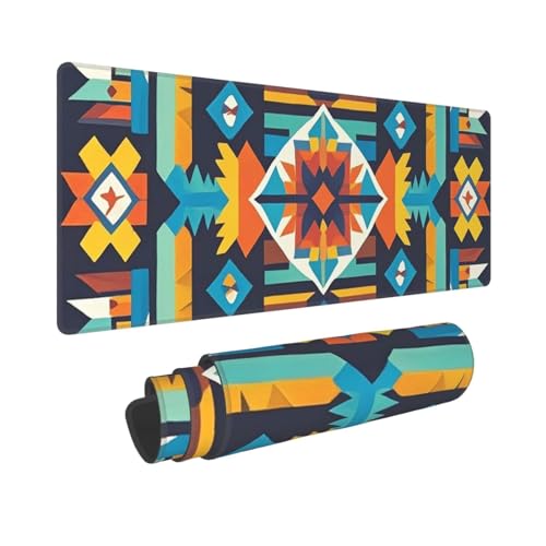 Tapis de souris de jeu XXL surface fluide bords cousus et base antidérapante 30x80 cm