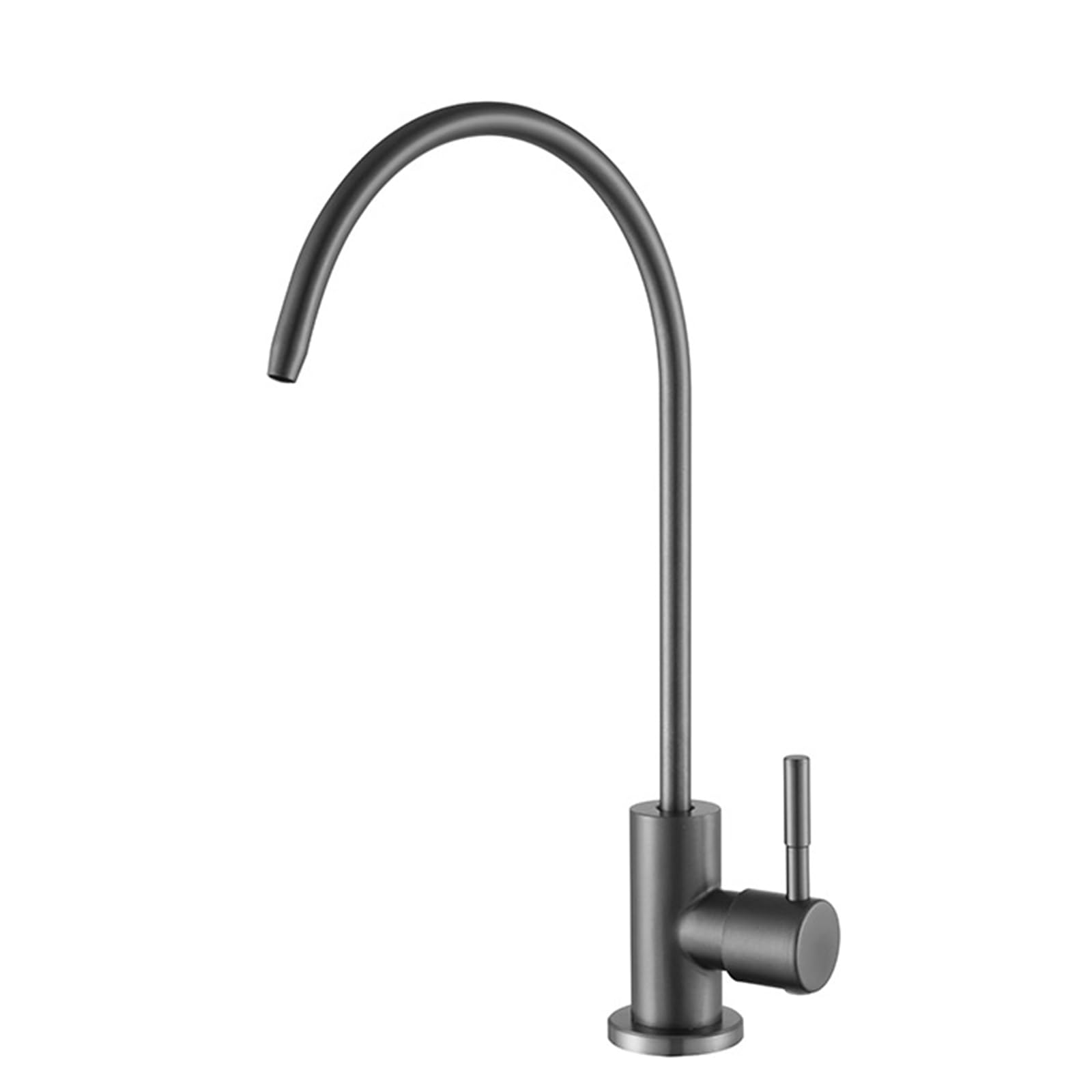 SaryEdge Swan Neck Kitchen Faucet Gray Filter Tap with Swivel Funct Sink Ideal for Purifying Water，，