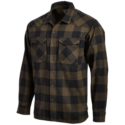 Vertx Canyon Valley Mens Tactical Flannel Shirt Long Sleeve Outdoor Work Shirts with Pockets, Tactical Operations Gear