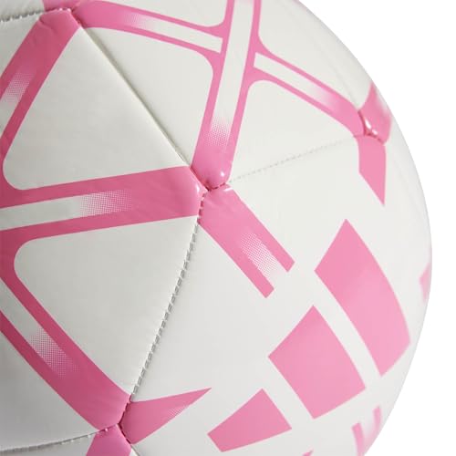 Adidas Unisex Starlancer Club Ball, White/solar pink, 5