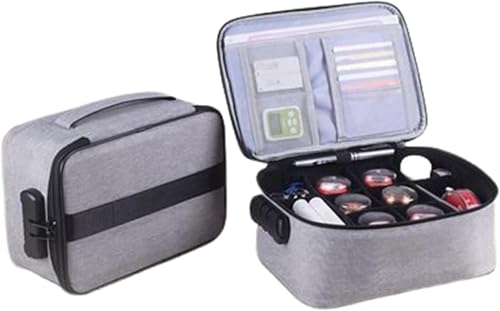 印鑑ケース はんこポーチ ハンコ 大容量 多機能 コンパクト 持ち運び 法人用 個人用 印鑑ホルダー 一括収納 印鑑保存袋 仕切り調整可能 通帳入れ 収納ケース ダイヤルロック式 スキミング防止 手提げ トラベルポーチ ガジェットポーチ カード 貴重品 収