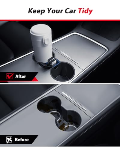 ASZSK Auto Aufbewahrungsbox für TES-la Model 3/Model Y 2024 2025 2026 Zubehör, mit Mittelkonsole Aufbewahrungsbox, Silikon Schalen, ArmlehneAufbewahrungsbox, Versteckte Box ,Getränkehalter