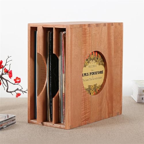 Estante for discos de vinilo decorativo para crear un rincón de música retro en casa 5