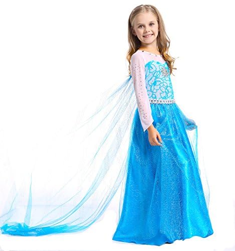 Disfraz princesa blanco manga larga con accesorios miniatura 4