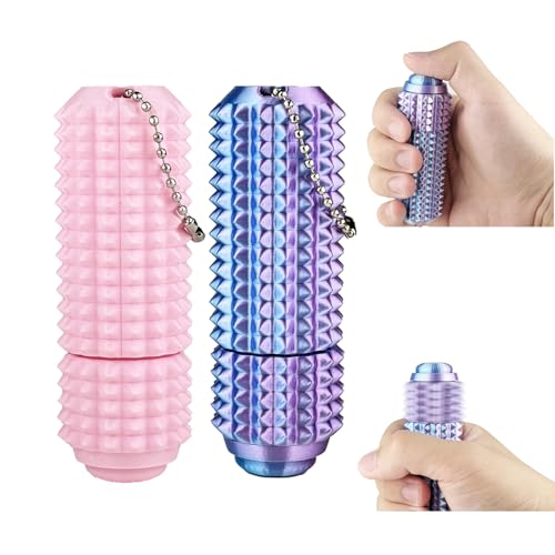 ASCAVS 3-in-1 Spiky Fidget Toy with Spinner and Click Button
