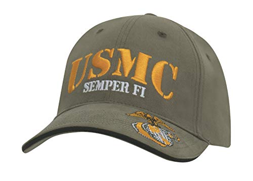 Casquette USMC Semper Fi Rothco en coton robuste avec visière protectrice profil bas