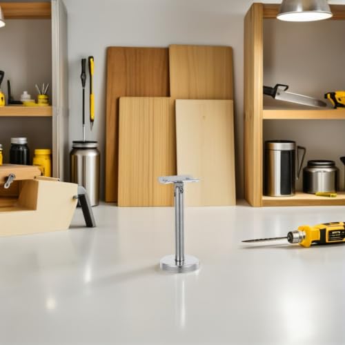 Support rampe escalier inox argenté 4 pièces pour fixation murale robuste - 5