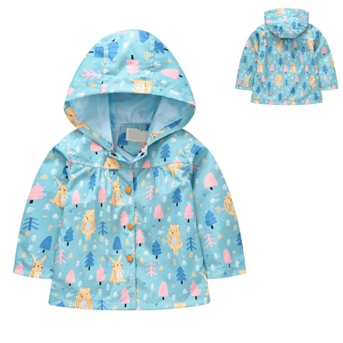 Rain Jacket for Toddler Boys Girls Windbreaker Outerwear Kids Lightweight Zip Hooded Jacket Jackets for Toddler Boys3