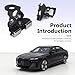 Yidcidu 2PCS Car Led Light Bar Mounting Brackets, Metal Rustproof Break-resistant Led Work Light Bracket, Adjustable Pillar Hood Work Lamp Mount Holder, for Off-Roads Trucks SUVs (Black)