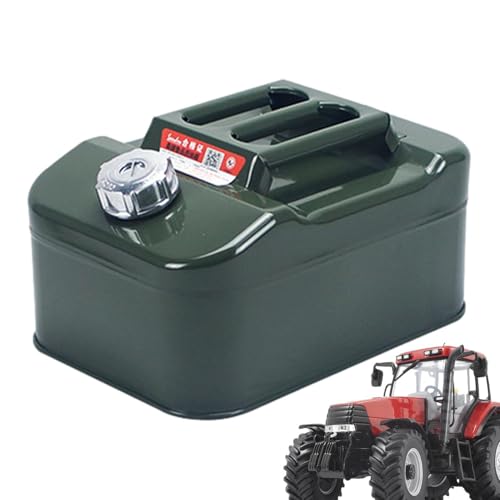 Conteneur à gazolines - Riveling rapide Jerry Can | CAN CANSER AVEC LA POIGNE DE TROIS | Récipient carré en acier inoxydable, réservoir à l'épreuve des fuites adapté au transport