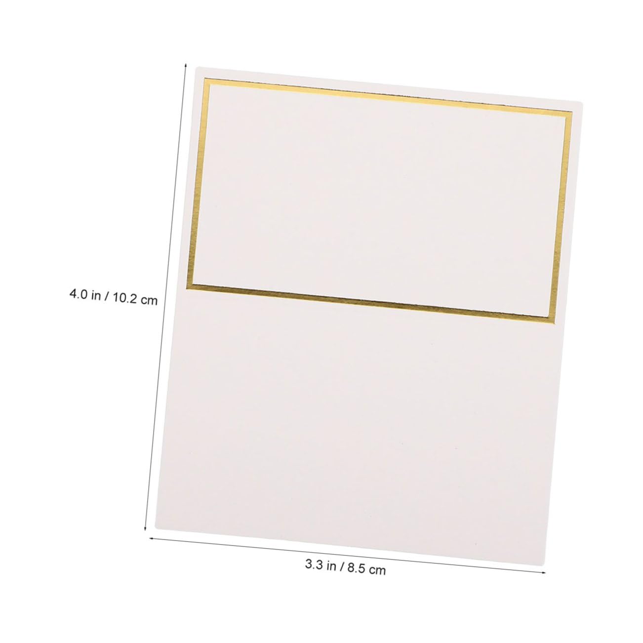 200 Tischkarten aus Papier, Rund, für Hochzeit und Restaurant | Glatte Kanten, Leicht zu Beschreiben, Bronzefarbenes Design, Strukturierte Aufsteller