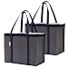 2-Pack Reusable Insulated Grocery Shopping Bags or Meal Delivery Bags | Eco-Friendly Large Cooler Tote Bag Stands Upright with Zipper and Thermal Interior | For Hot and Cold Food Storage and Transport
