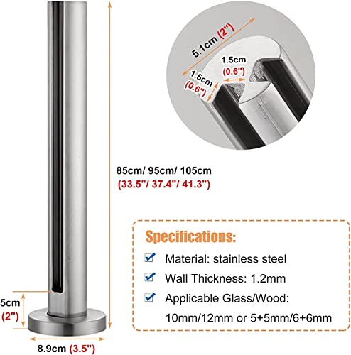 Support de poteau en acier inoxydable de qualité supérieure pour escalier - 8
