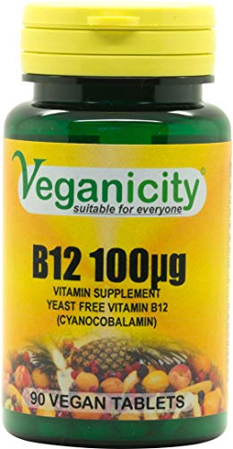 Veganicity Vitamin B12 100µg General Well-Being Supplement - 2 x 90 tabs