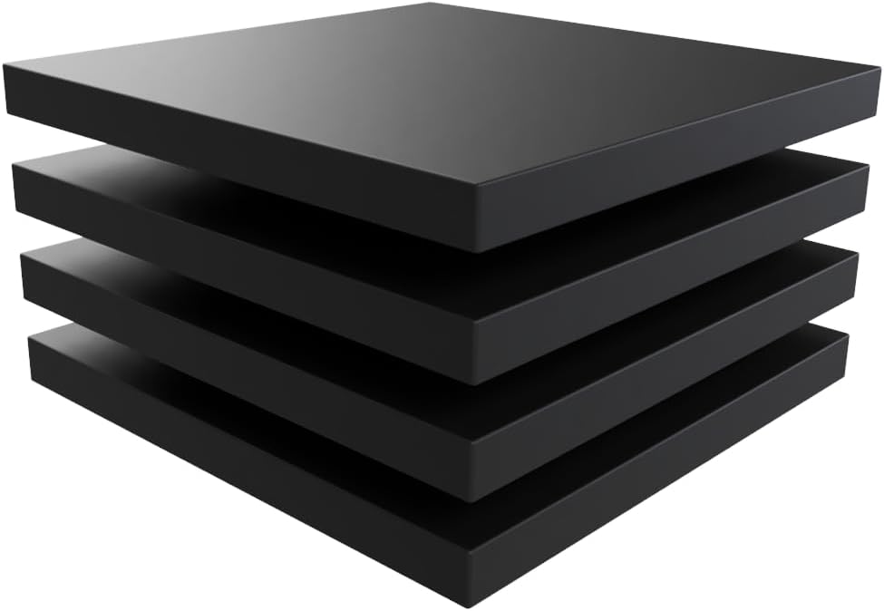 USA Made RV Leveling Jack Flex Pads 9" – Heavy-Duty Rubber Jack Pads (4-Pack) – Non-Slip, Shock-Absorbing Stabilizer Mats for Camper & Trailer – Prevent Sinking & Sliding