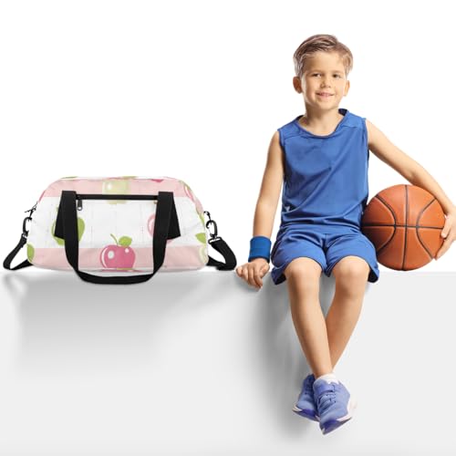 Cute Fruit Patterns Kids Duffle Bag Boys Girls Small Sport Dance Gym Bag for Overnight Travel Weekender Carry On2