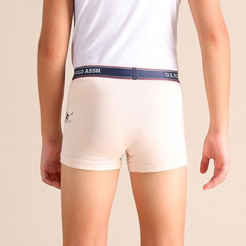 Image of U.S. Polo ASSN. Boy's Cotton Casual Style Trunks (Pack of 2)