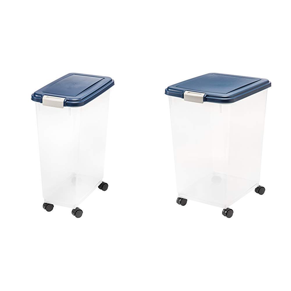 Photo 1 of **ONLY THE ONE ON THE LEFT**  IRIS Airtight Food Storage Container, 32-Pounds, No Scoop with IRIS Airtight Food Storage Container, 54-Pounds, No Scoop 47 + 69 QT Set