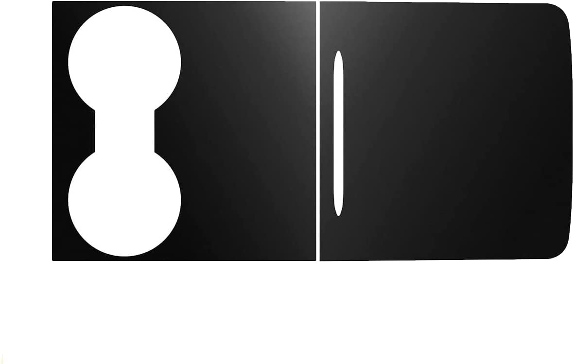 KFZMAN 2021 Model 3 Model Y Center Console Wrap Cover PVC, Armrest Console Panel Protective Wrap Decal for 2021 Tesla Model 3 Model Y, Custom Fit (Matte Black)