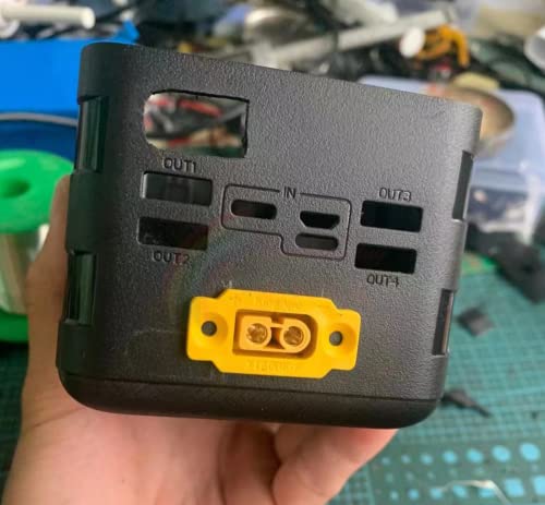 1x Stück XT60BE-F Hochstrom Einbaustecker mit Gummikappe, Schrauben Wassergeschützt für Lipo Akku XT60 Stecker