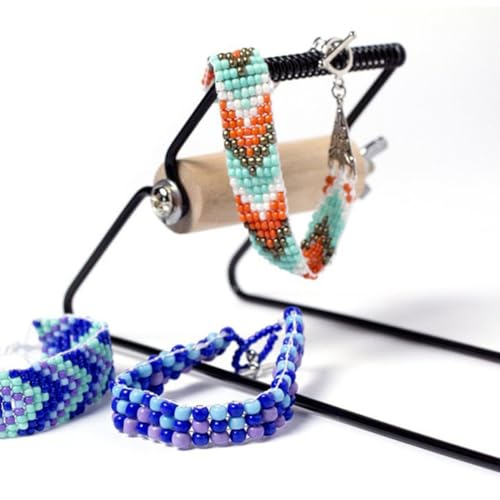 Máquina para tejer pulseras de acero inoxidable resistente con kit de abalorios manual 6