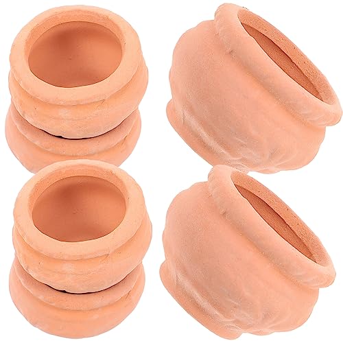 BESPORTBLE Mini Terracotta Pot Small Mini Clay Pots 6Pcs Ceramic Terracotta Pot Pottery Planter Flower Pot Succulent Nursery Pots for Window Boxes Cactus Plants Crafts - Image 2