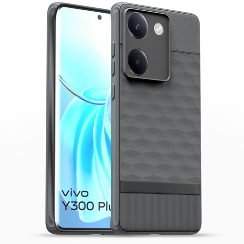 Image of Outlouders Bumper Case for Vivo Y300 Plus 5G | Full Camera Protection | TPU Soft Flexible Shockproof Back Cover (Grey)