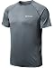 TM-MTS03-DGZ_Large j-XL Tesla Men's Lightweight HyperDri Cool T Shirt Sports Running Short Sleeve Athletic Top MTS03