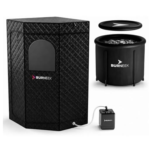 Burneek® Halo Sauna - Heats to 150°F - 1500W Steam Unit, Insulated Cover, Portable Chair, Floor Mat, Remote Control, & Carry Bag - Home Spa for Recovery - 1-Year Warranty (Halo Sauna Standard)