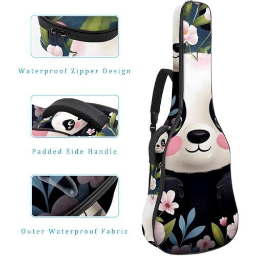Sac pour guitare étanche anti-rayure housse de protection panda multicolore - 4