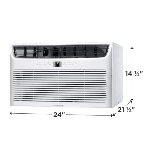 Image of Frigidaire 115V 12000 BTU Wall Air Conditioner with Dehumidifier, Fan & Remote Control, Quiet Energy Efficient Wall Mounted AC Unit for Home Cooling, Cools Rooms Up To 550 Sq Ft