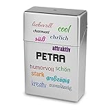 petra ivanov Stabiles Kunststoff-Zigarettenetui für 21 Zigaretten