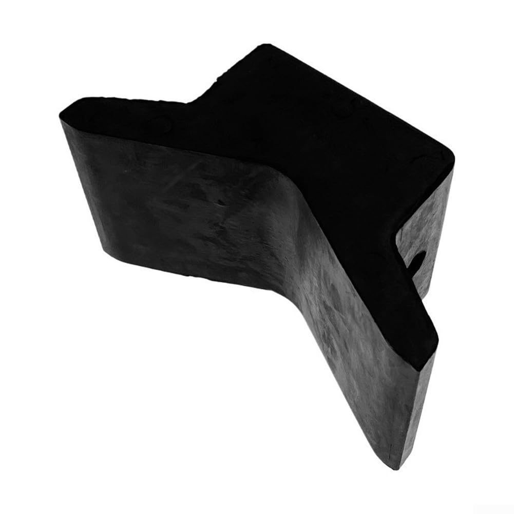 TDCuizent Black V-Shape Rubber Bow Roller Kit for Yacht and Boat Trailers Weather Resistant Support with Pre-Drilled Holes for Secure Hull Protection During Transport(Style B 6006)