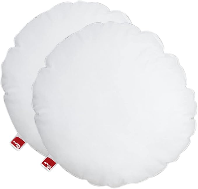 POWER INN Inner cushion cotton, set of 2, 40 cm, round, washable