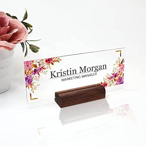 Name Plate, Coworker Gift, Custom Name Plate for Desk, Desk Plaque, Teacher Nameplate, Office Decor | ARTSWAVE Cover